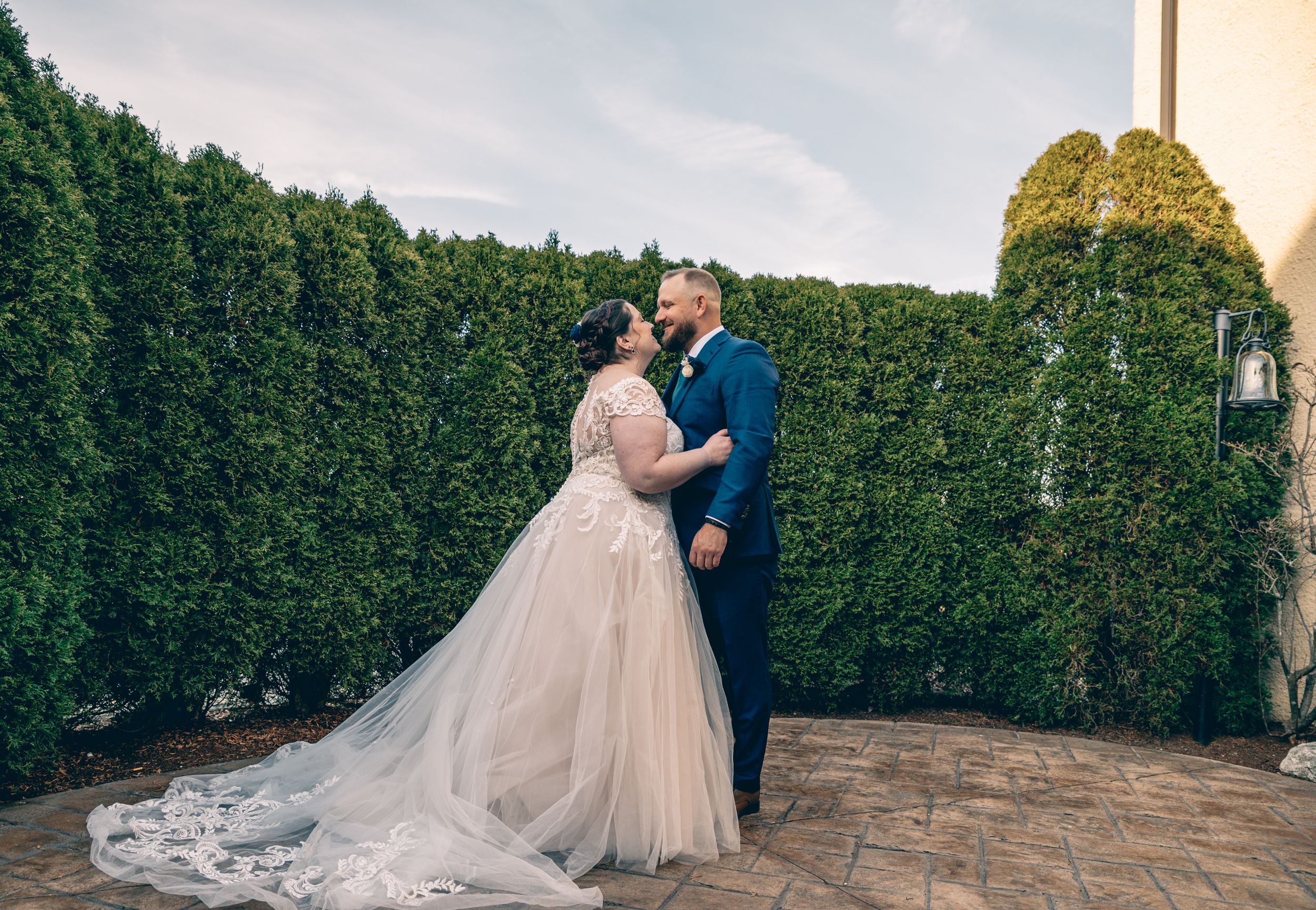 Sentimental wedding photograph in Weymouth Massachusetts by Wedding Photographer