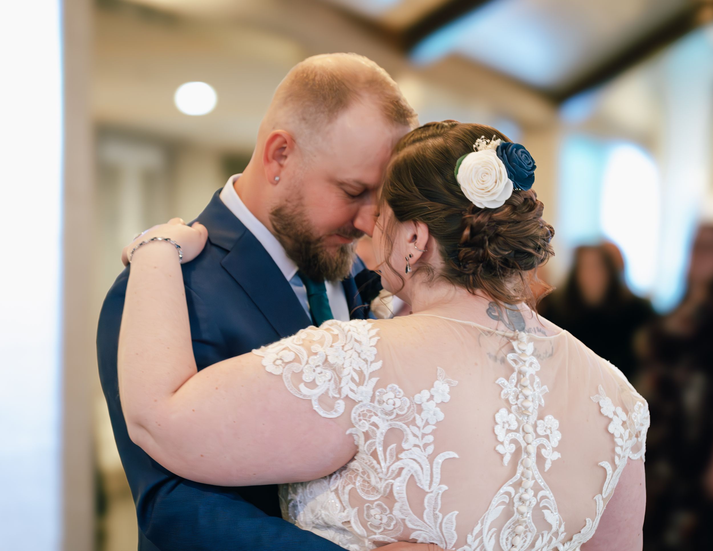 Sentimental wedding photograph in Weymouth Massachusetts by Wedding Photographer