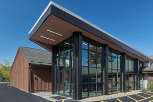 Exterior soffit and Ceiling and new addition to Vitamix company near cleveland