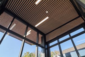 Ceiling and new addition to Vitamix company near cleveland