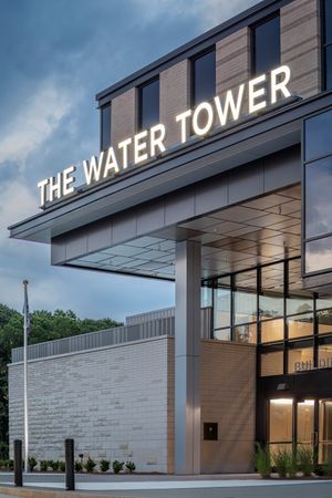 Exterior photo of Torsion Spring style ceiling at the Watertower in Atlanta GA