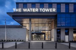Exterior photo of Torsion Spring style ceiling at the Watertower in Atlanta GA