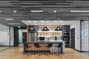 Cincinnati architectural photo of an interior break room of the Ferguson Pape Baldwin Architects office building in San Diego, California