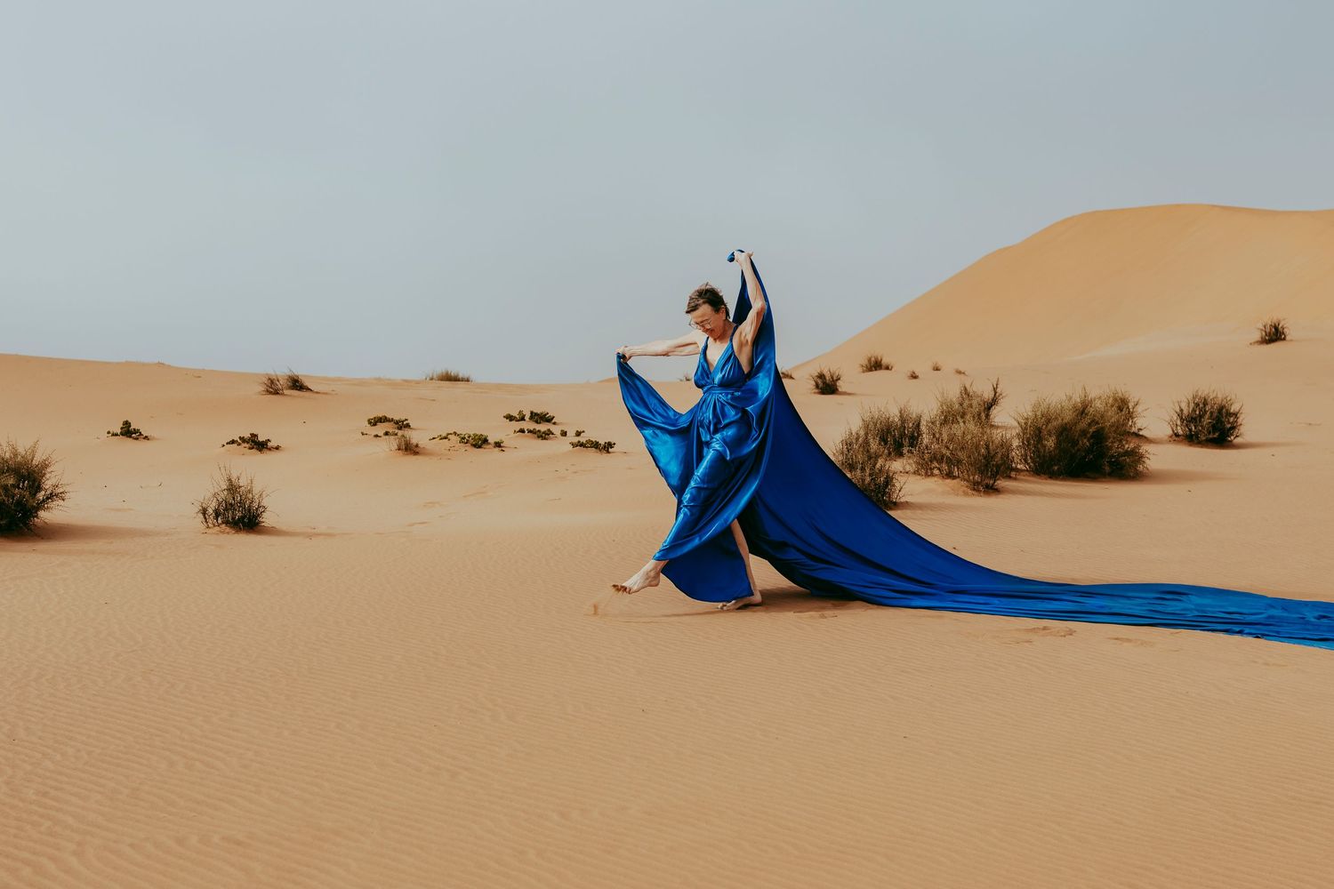 Destination Flying dress photoshoots in the Namib desert