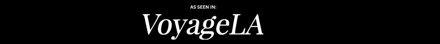 VoyageLA logo displayed in white text on a black background banner.