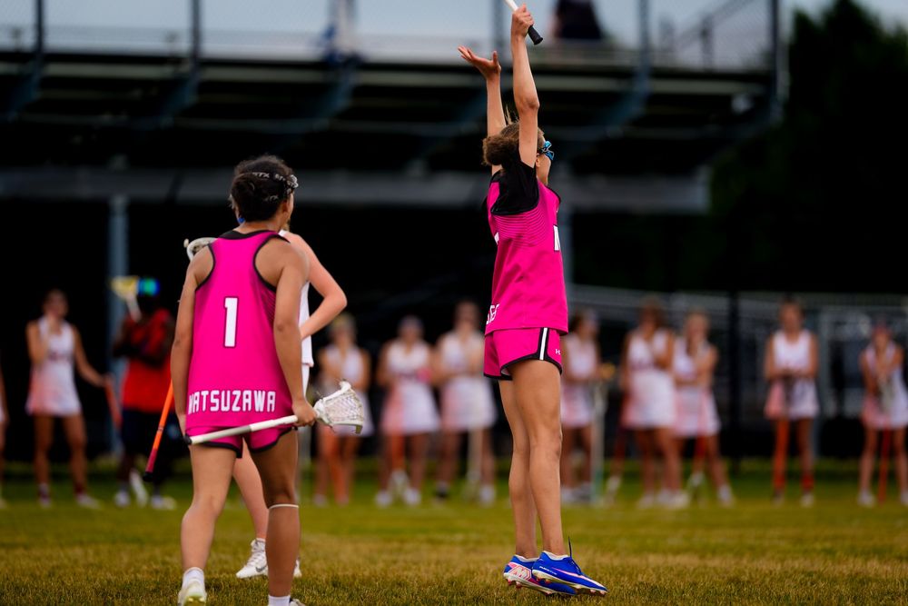 M&D Black 2031 battles Sky Walker Blue in girls lacrosse at Summer Genesis Origins, by Deanna Fox, SportsFox Photography based in Hershey PA