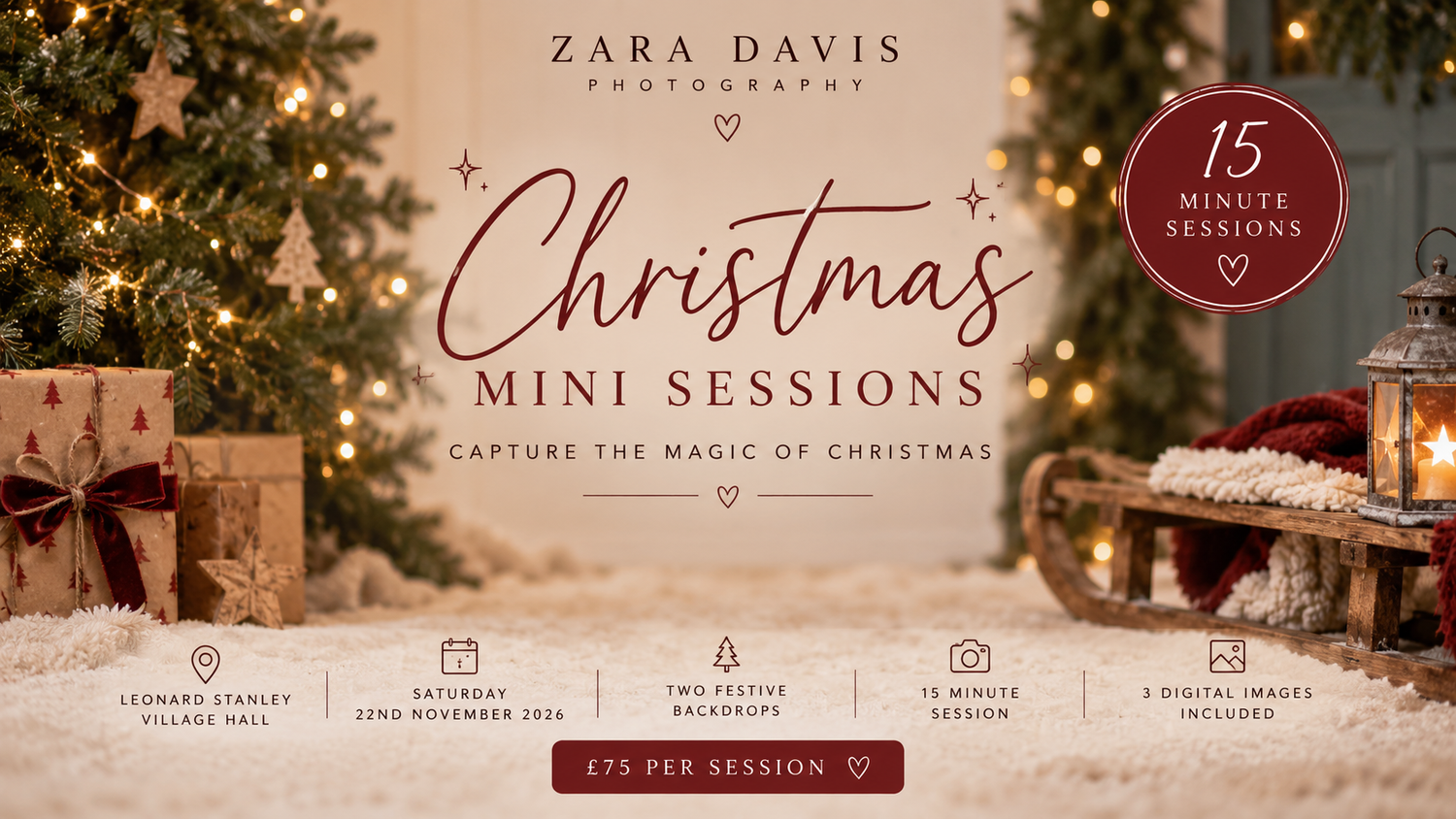 Christmas Mini Photoshoots Stroud Gloucestershire