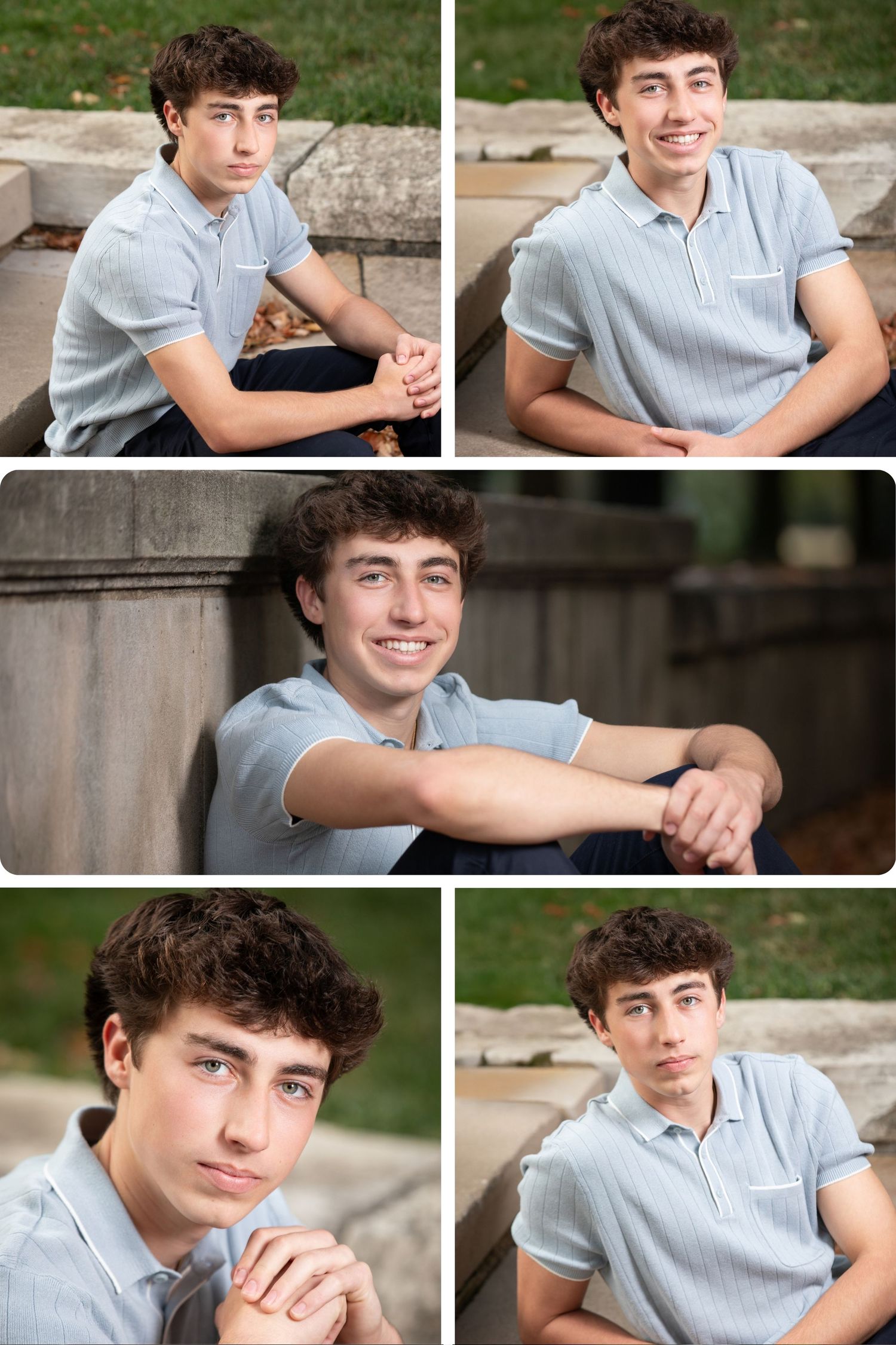 Olentangy Liberty senior portrait session in Columbus Arena District featuring urban architecture and relaxed, modern style.