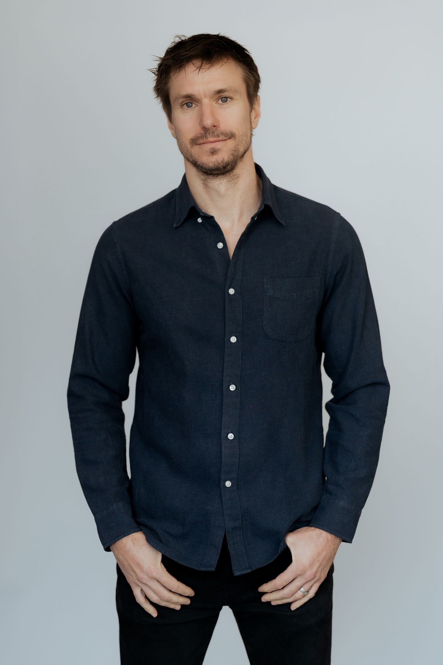 Corporate headshot in Dubai – professional man studio portrait
