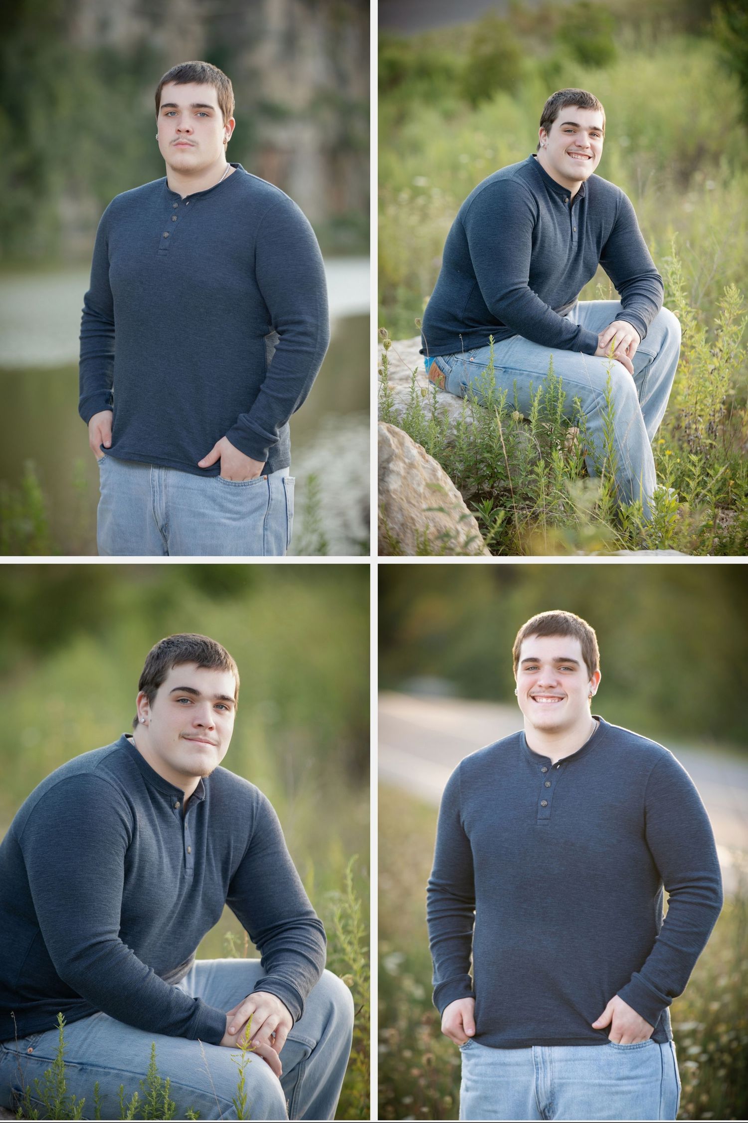 A Grandview Heights senior's pictures at Quarry Trails Metro Park featuring natural light and outdoor Columbus, Ohio scenery.
