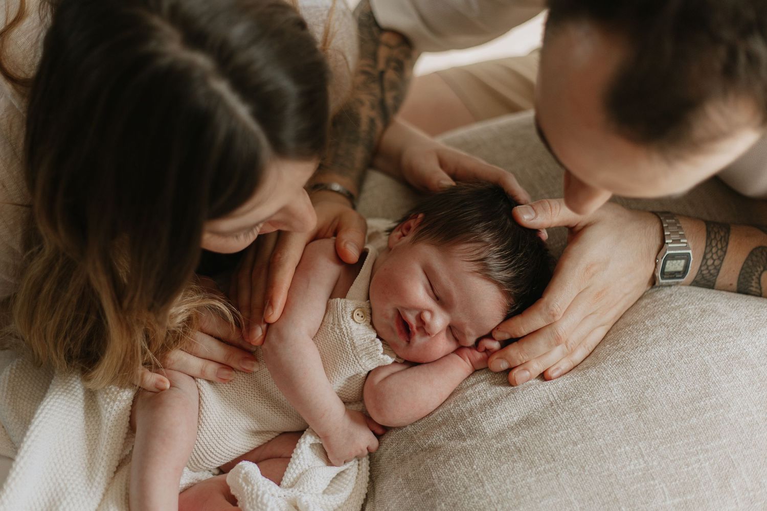 Mum, dad and baby photoshoot in Kent