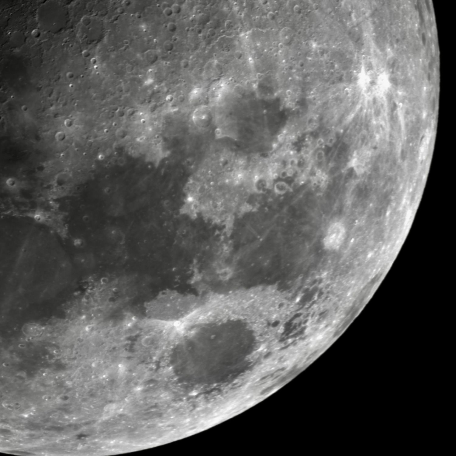 Lunar south eastern limb