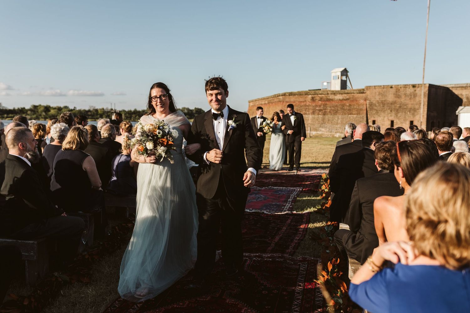 Old Fort Jackson wedding in Savannah Georgia