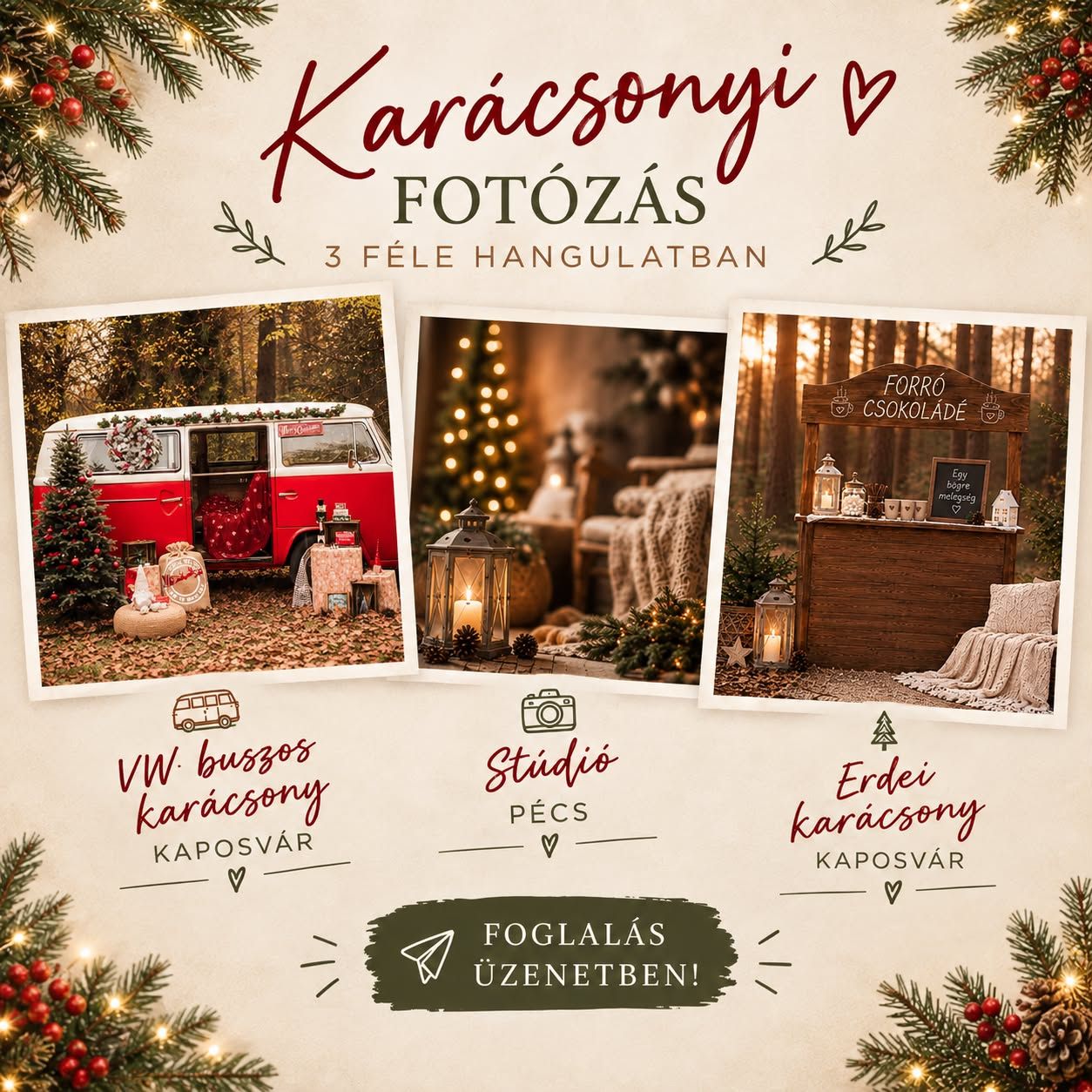 Karácsonyi fotózás Kaposváron