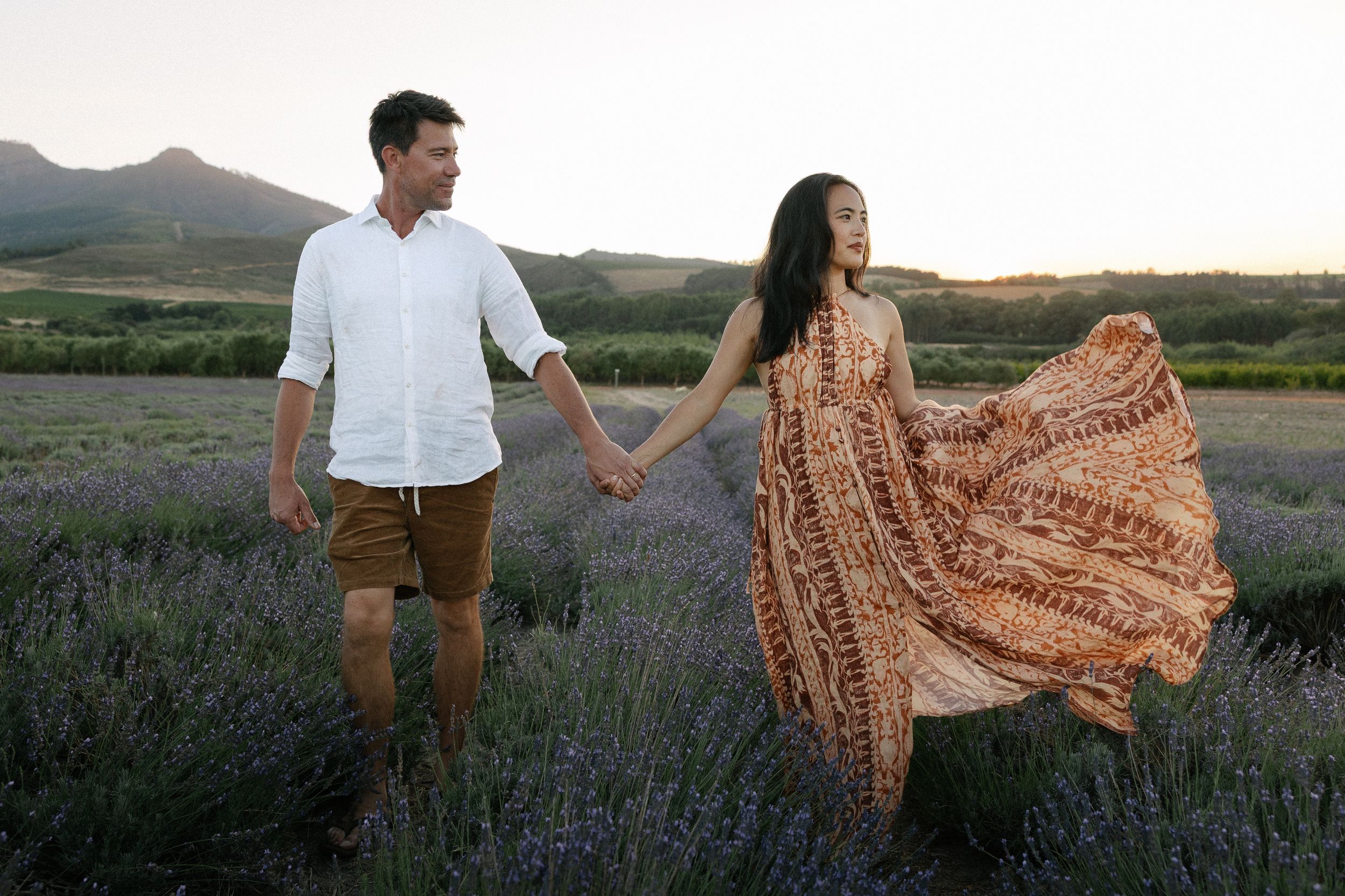 Kaitlin and Thomas at Babylonstoren family photos with Christene de Coning Photography in Stellenbosch.
