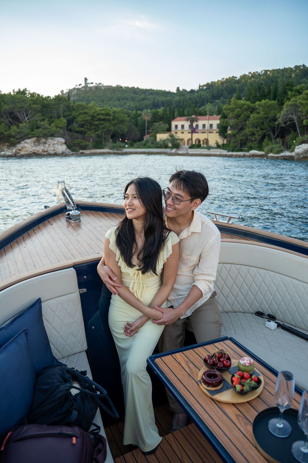 Sunset boat trip in Split at the best sunset view point with proposal