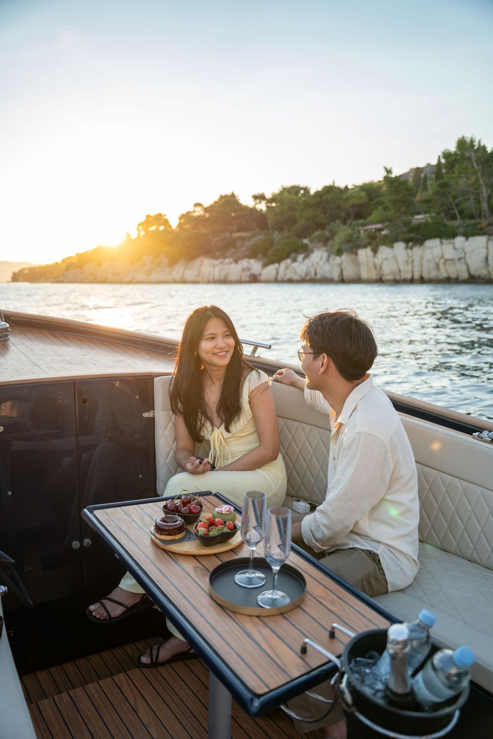 Sunset boat trip in Split at the best sunset view point with proposal