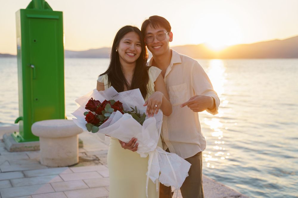 Sunset boat trip in Split at the best sunset view point with proposal