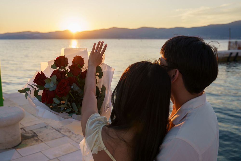 Sunset boat trip in Split at the best sunset view point with proposal