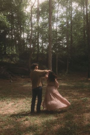 Creek engagement session in Cullman ALabama by White Oaks Photography, a north alabama photographer. Couples creek session- adventure photos