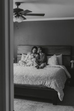 In-home lifestyle newborn photography in Cullman Alabama by White Oaks Photography a North Alabama Photographer