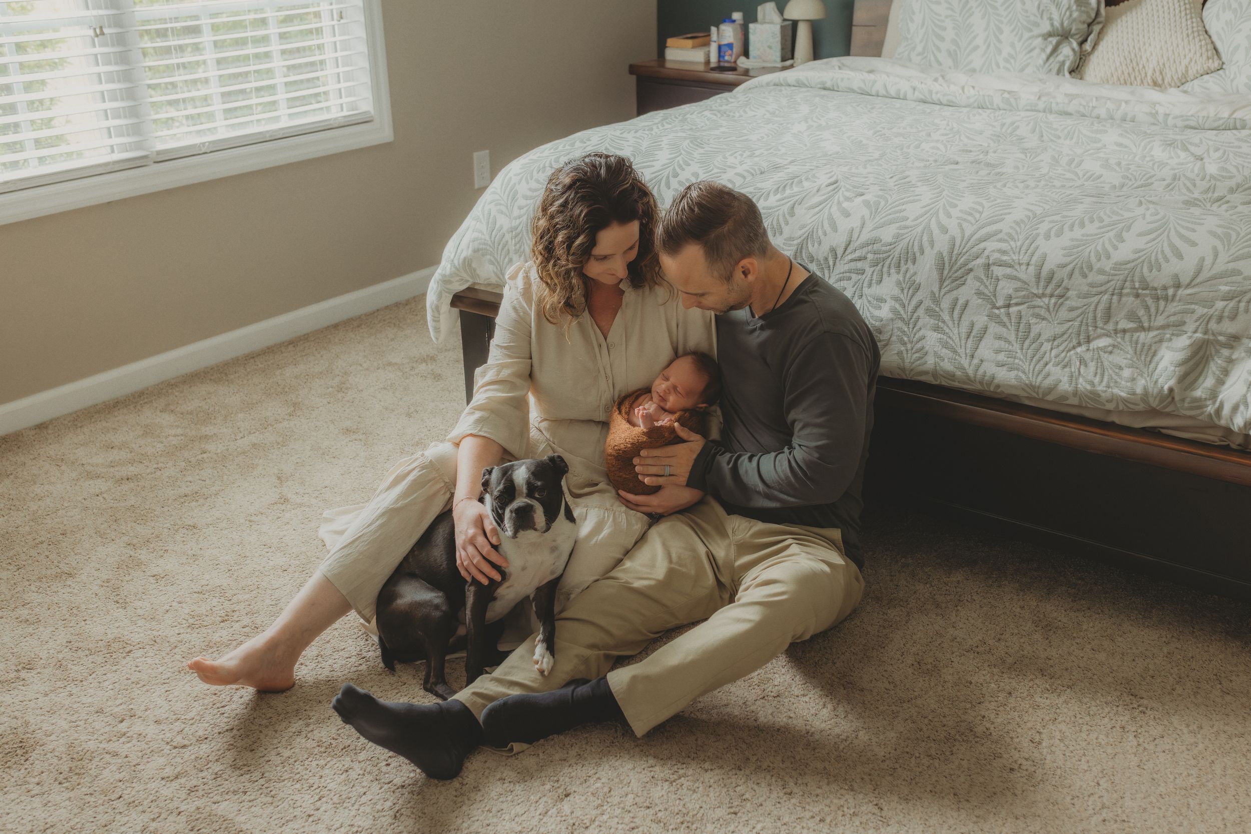 In-home lifestyle newborn photography in Cullman Alabama by White Oaks Photography a North Alabama Photographer