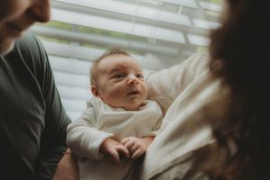 In-home lifestyle newborn photography in Cullman Alabama by White Oaks Photography a North Alabama Photographer