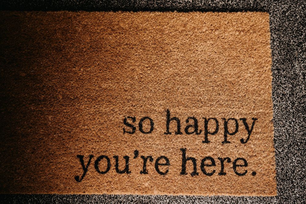 welcome message