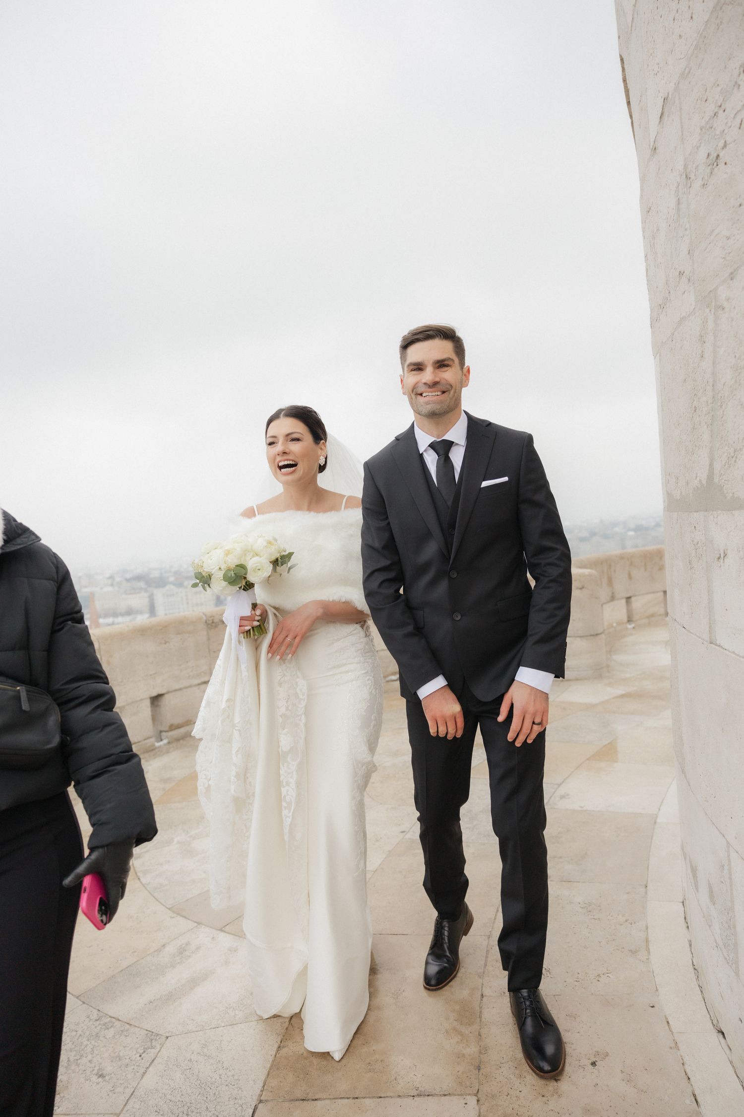 budapest wedding photoshoot budapest wedding photographer elegant and documentary style Fisherman's Bastion wedding