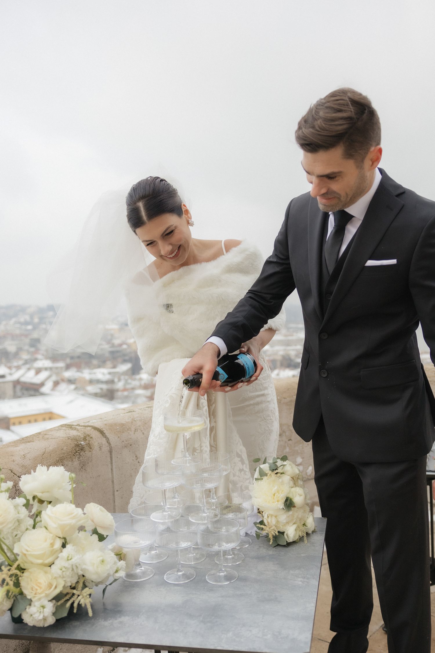 budapest wedding photoshoot budapest wedding photographer elegant and documentary style Fisherman's Bastion wedding