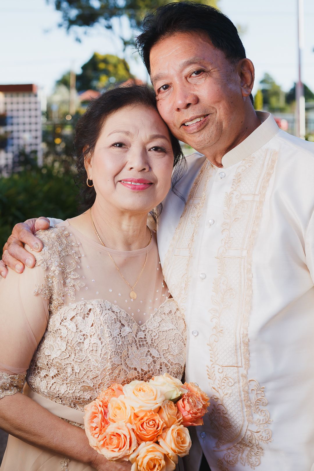 a couple during their wedding shoot