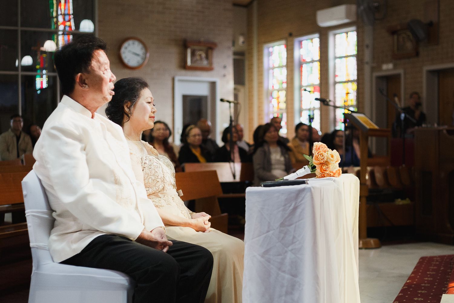 a couple during their wedding shoot