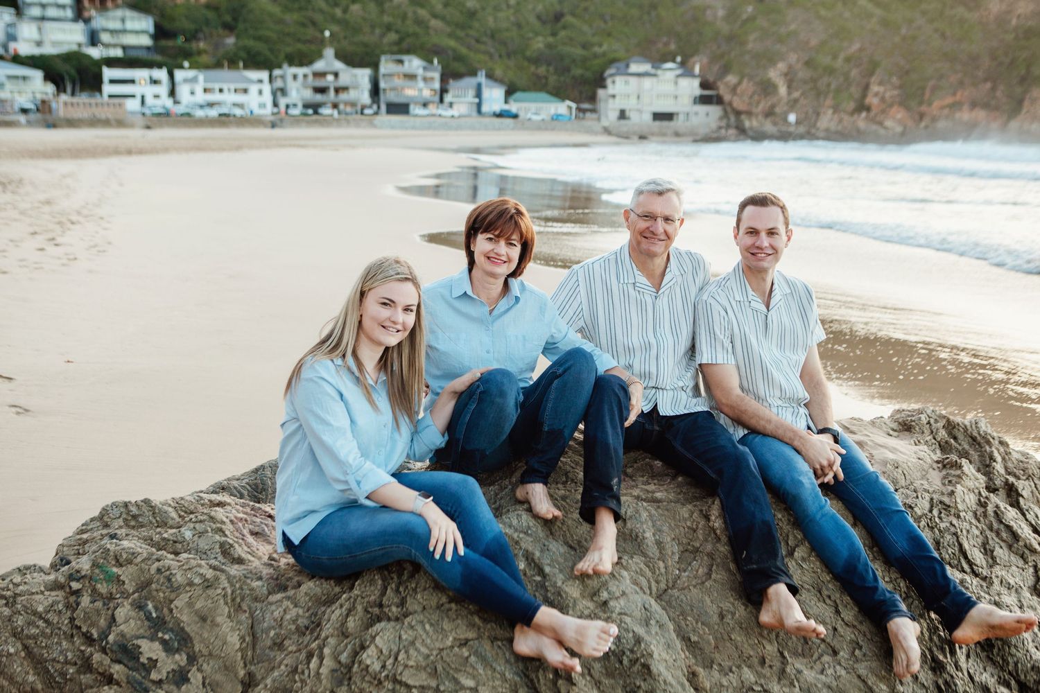 Sunrise family photo session on the beach in Herold's Bay