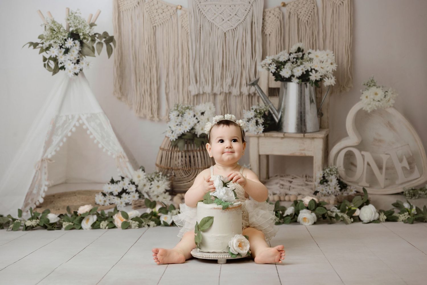 Coral Gables cake smash photographer, baby milestone photos Coral Gables, cake smash photos in Coral Gables