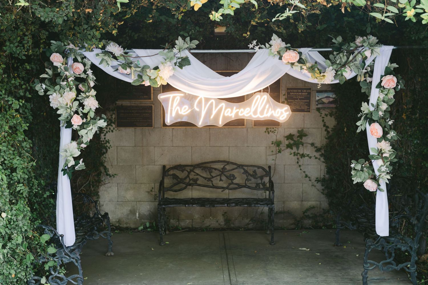 Personalized Wedding Sign at McHenry Mansion captured by Chelsee Rawe Photography