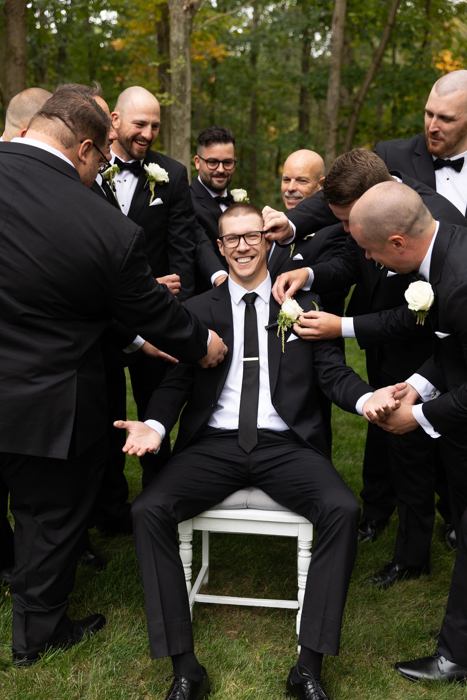 Groomsmen
Pittsburgh Wedding 
Schermichael Woods
Fall Wedding