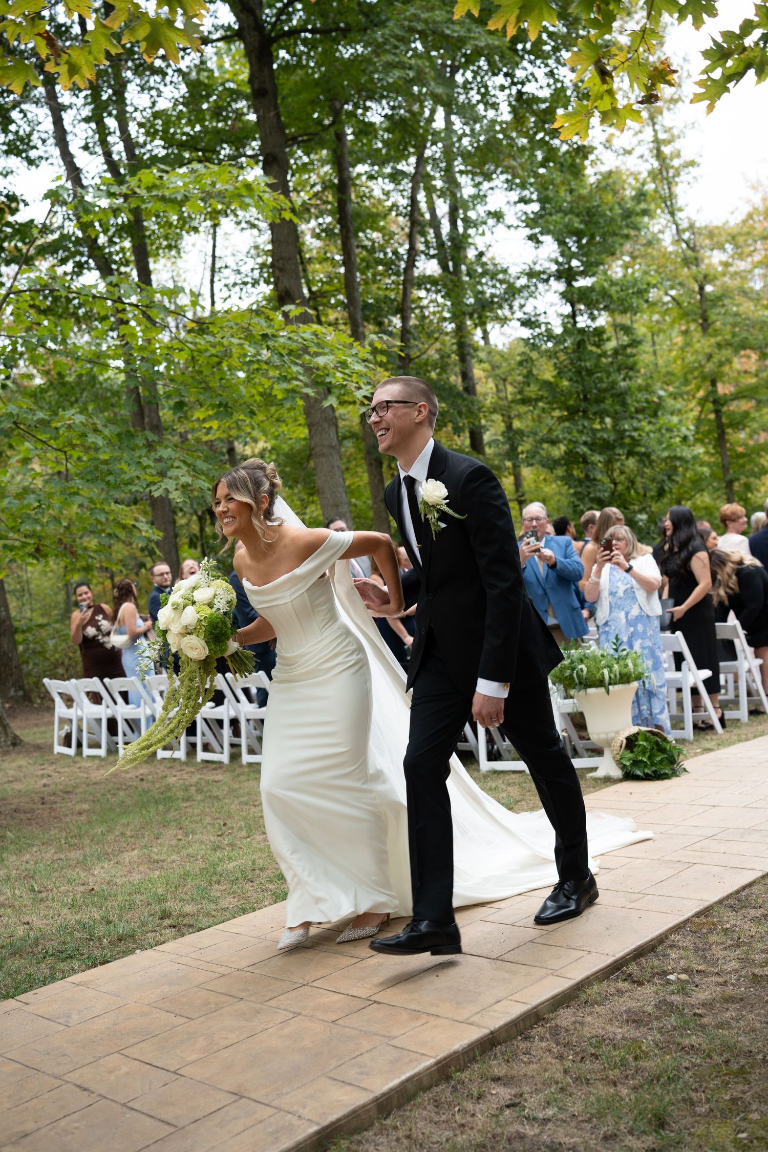 Aisle Exit Photo
True to Color
Pittsburgh Wedding 
Schermichael Woods
Fall Wedding
