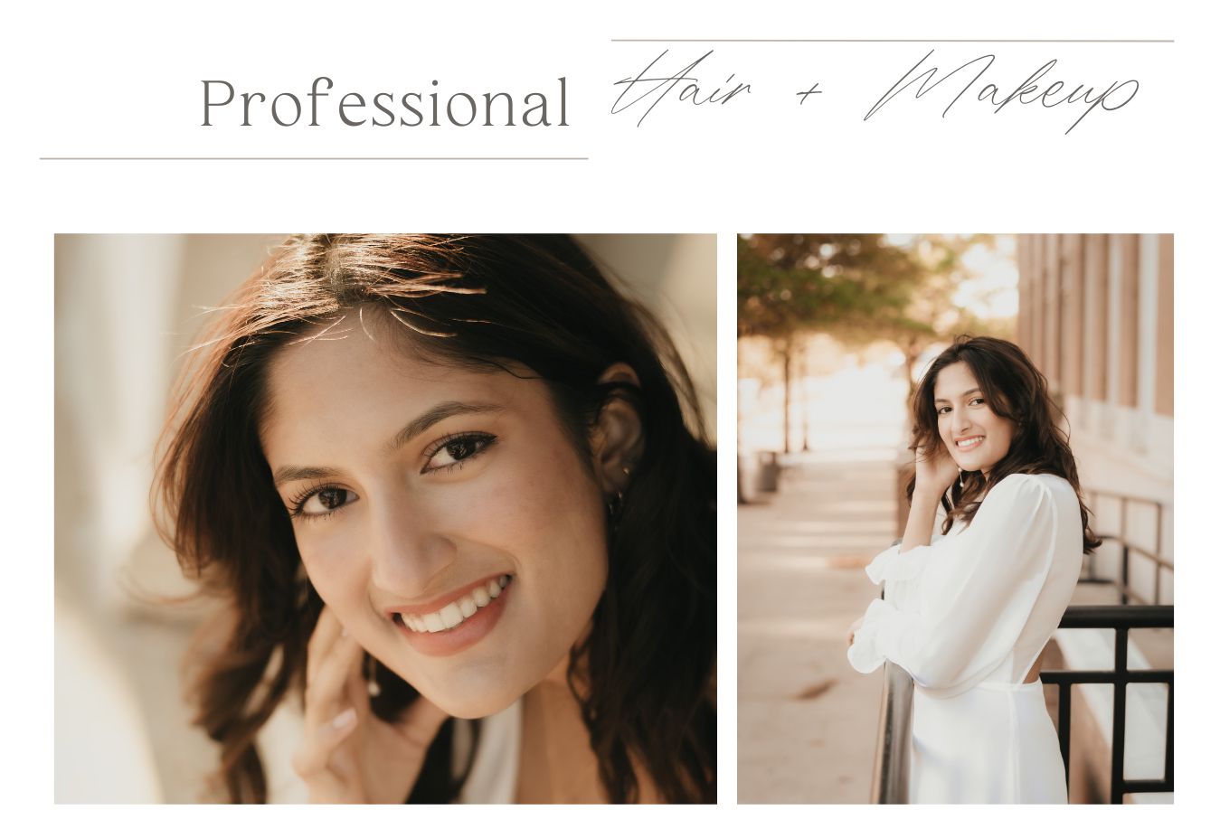 High school senior girl smiling during natural light portrait session in Dallas Fort Worth