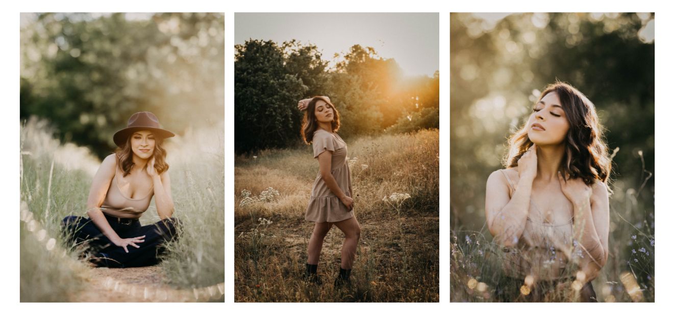High school senior girl close-up photo with editorial feel