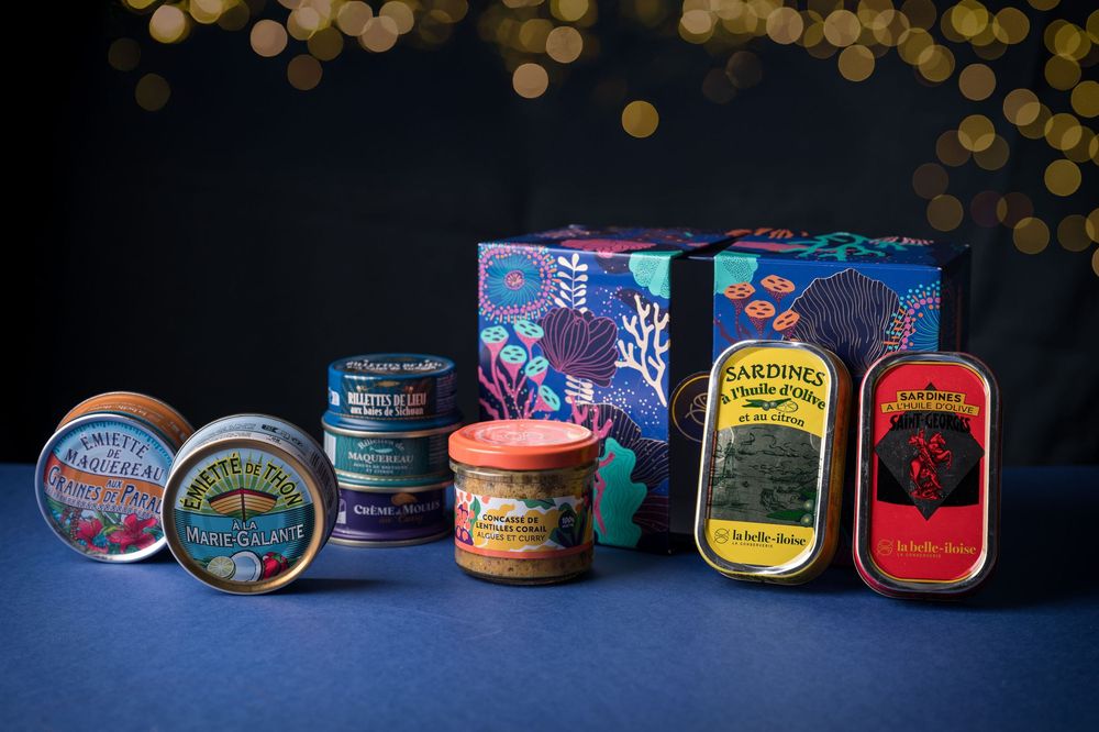 Intérieur coffret de Noël - la Belle-Iloise - photographe culinaire Mélanie Rousselle