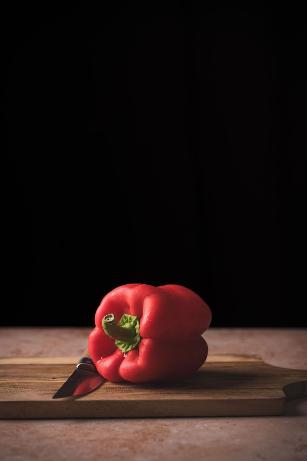 Juste un poivron rouge - Photo de Mélanie Rousselle, photographe culinaire Paris