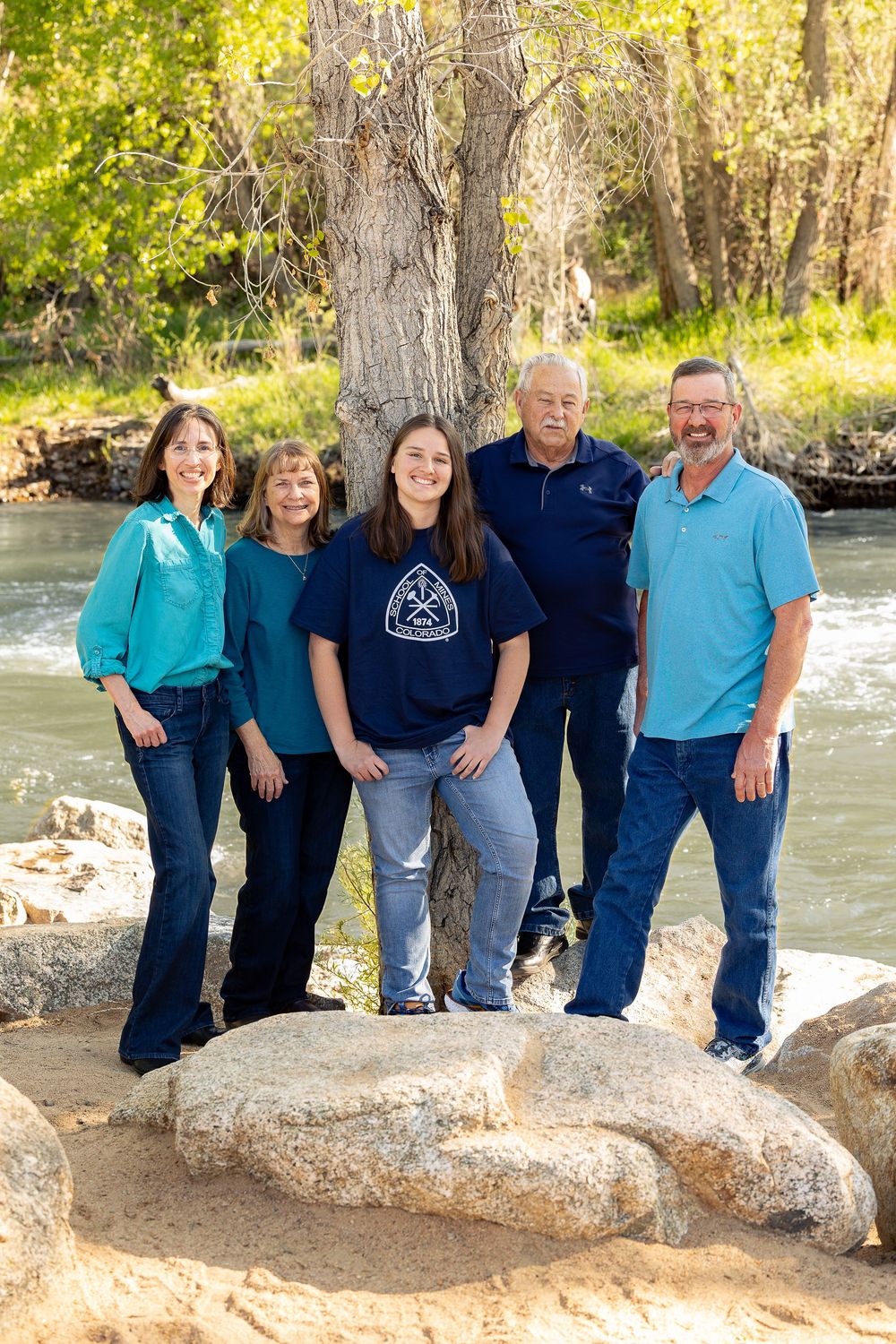 family photo in Golden Colorado