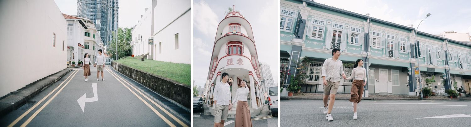Best Pre-Wedding Photoshoot Locations in Singapore: Keong Saik Road, China Town, Potato Head