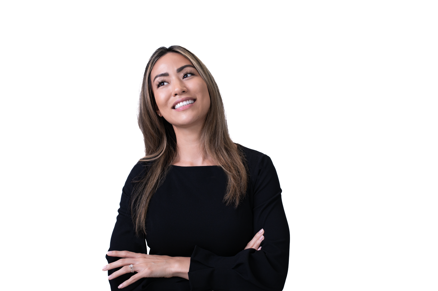 Corporate portrait for female executives in Northern Virginia using Profoto studio gear for a sharp, authoritative brand image."