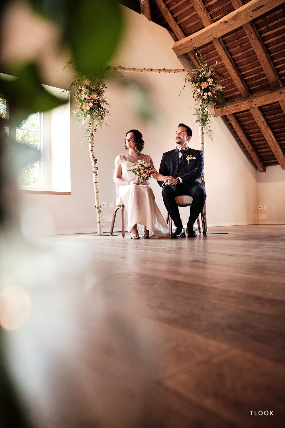 TLOOK photographe de mariage de style documentaire, aux portes des iris cérémonie