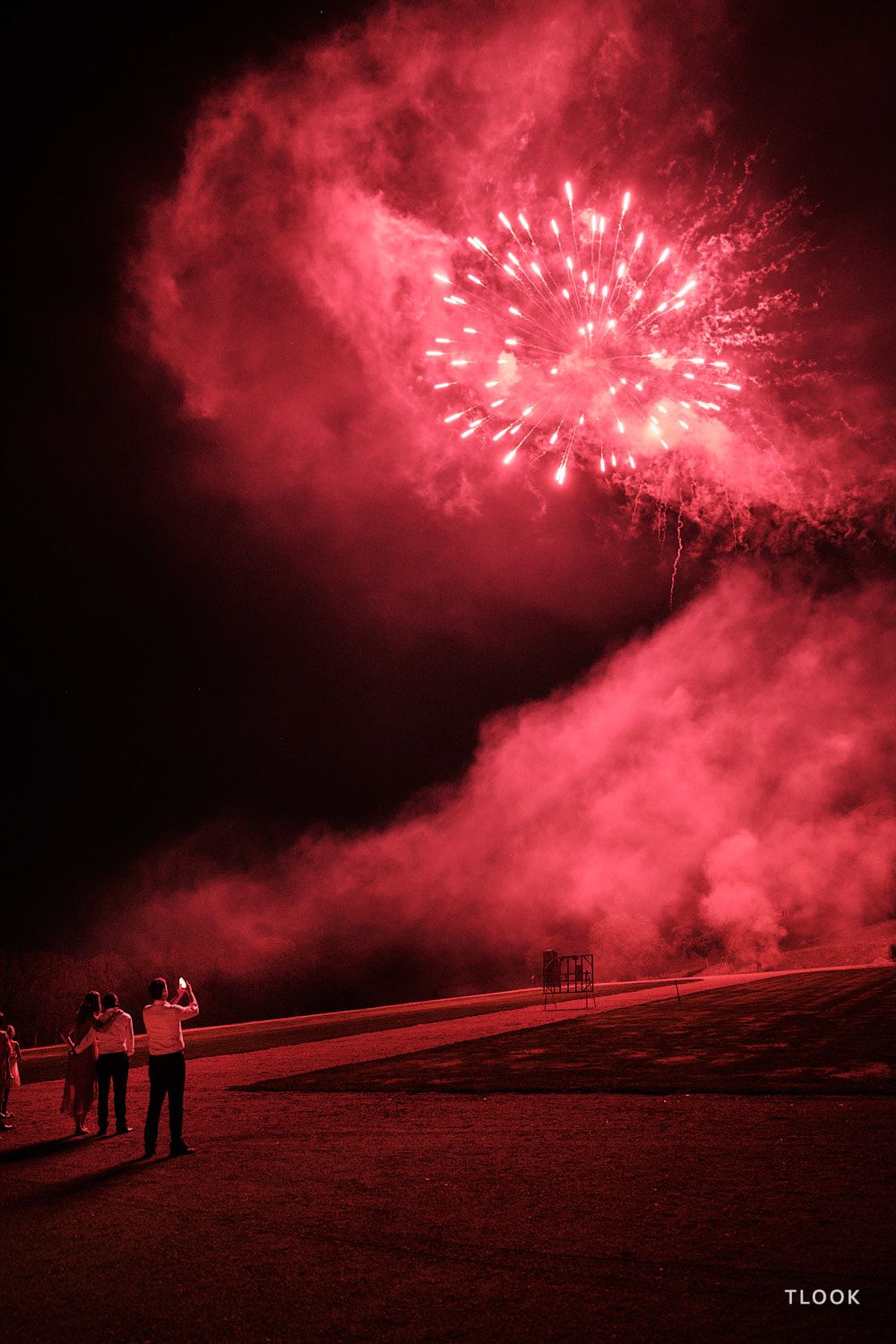TLOOK photographe de mariage de style documentaire, aux portes des iris feux d'artifice