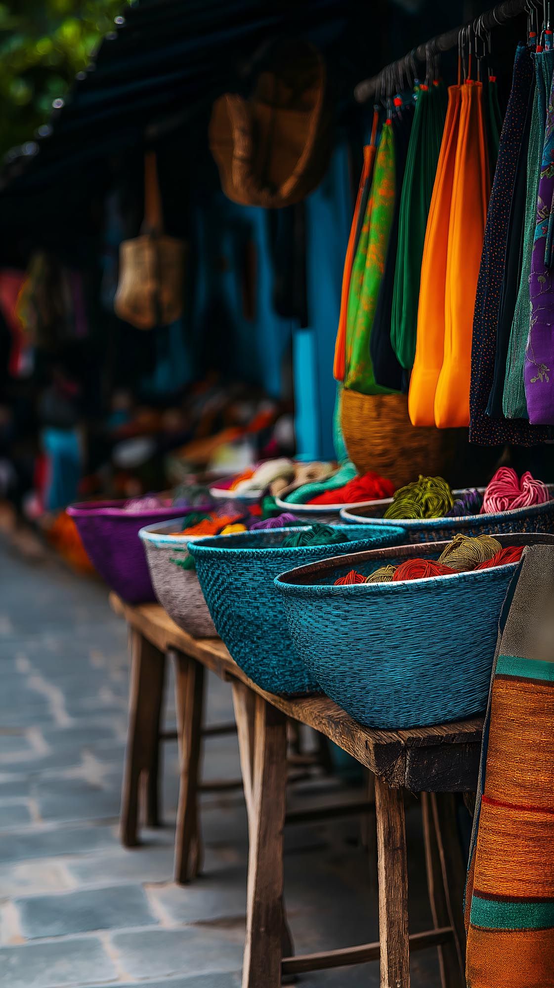 Colorful woven baskets and textiles What should I buy in Hanoi must-buy souvenirs to bring home from Hanoi