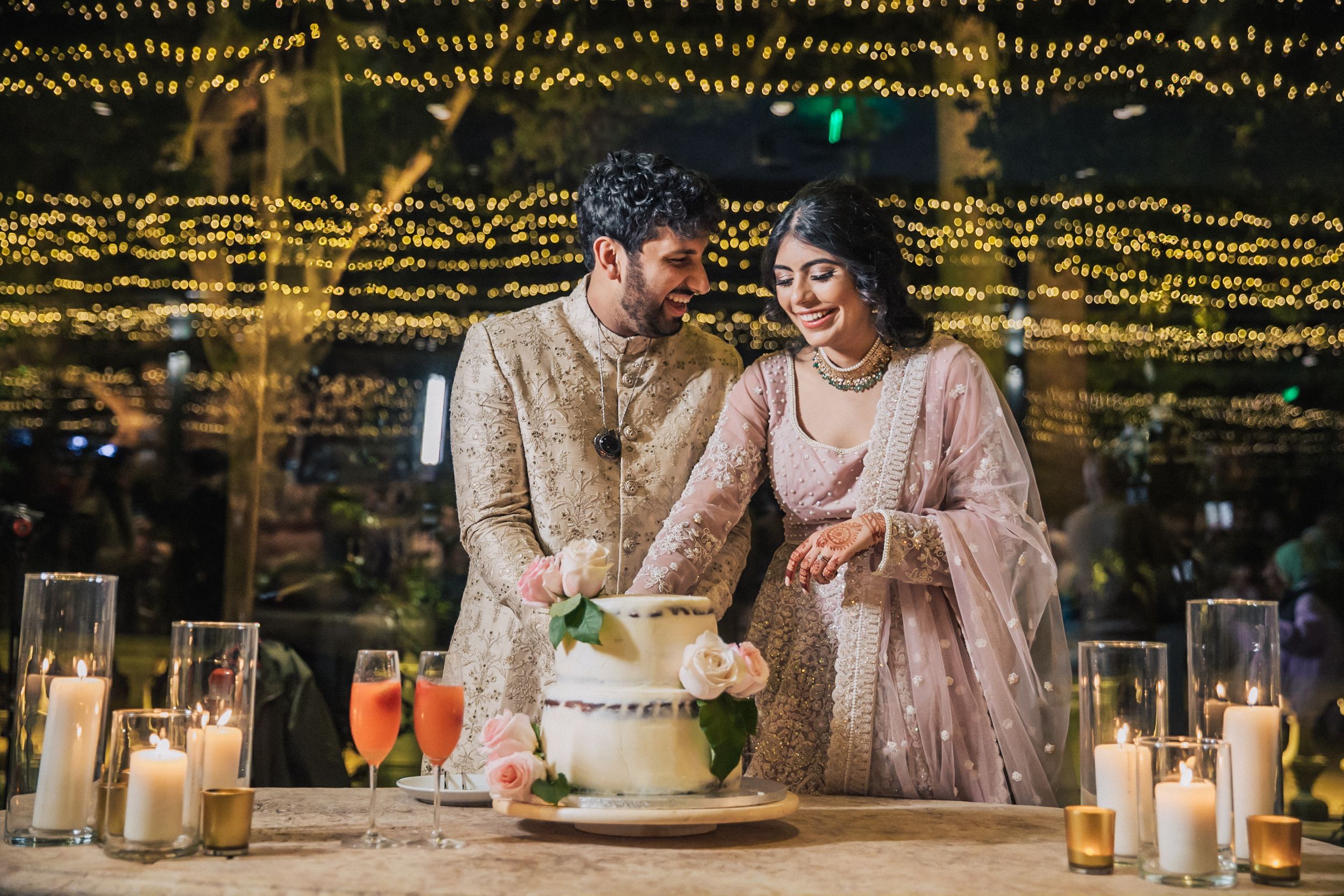 Emotional Indian Muslim wedding at Vandelli Garden in Lisbon, captured by Portugal wedding photographer Regina Wedding Photographer.