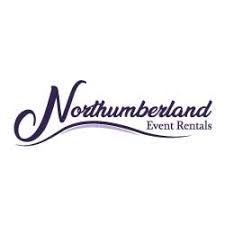 Northumberland Event Rentals logo in navy blue script font with curved underline.