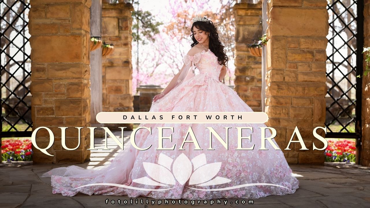 Denton quinceañera photography focused on family traditions padrinos and quinceañera details